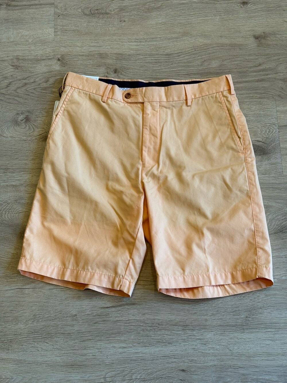 Peter Millar Mens Shorts Size 33 Clownfish (Orange) MS16B32 Relaxed Golf Casual